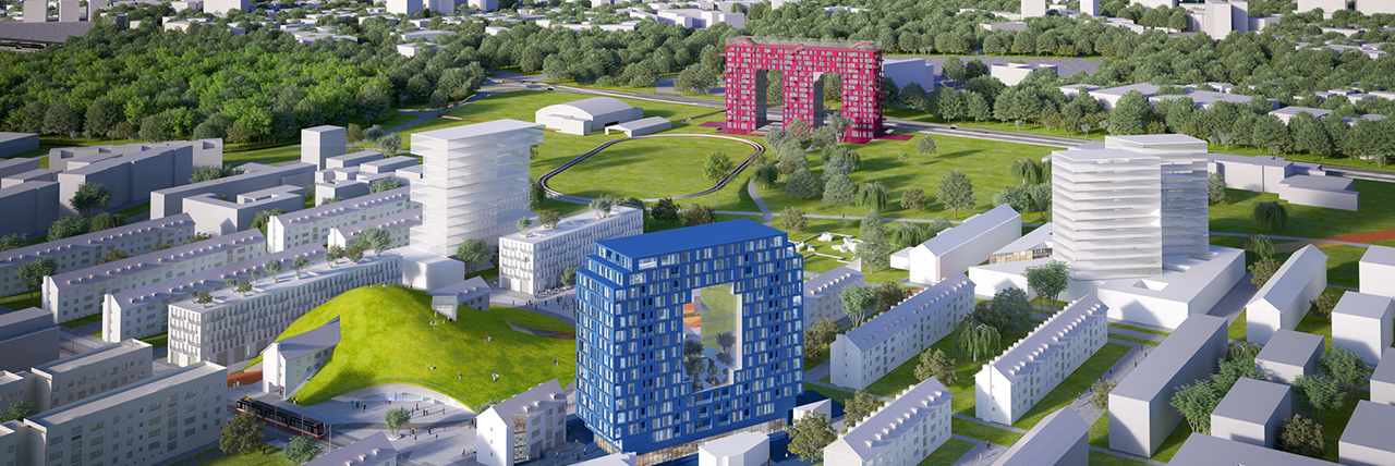 Abbildung des Franklin-Quartiers in Mannheim.