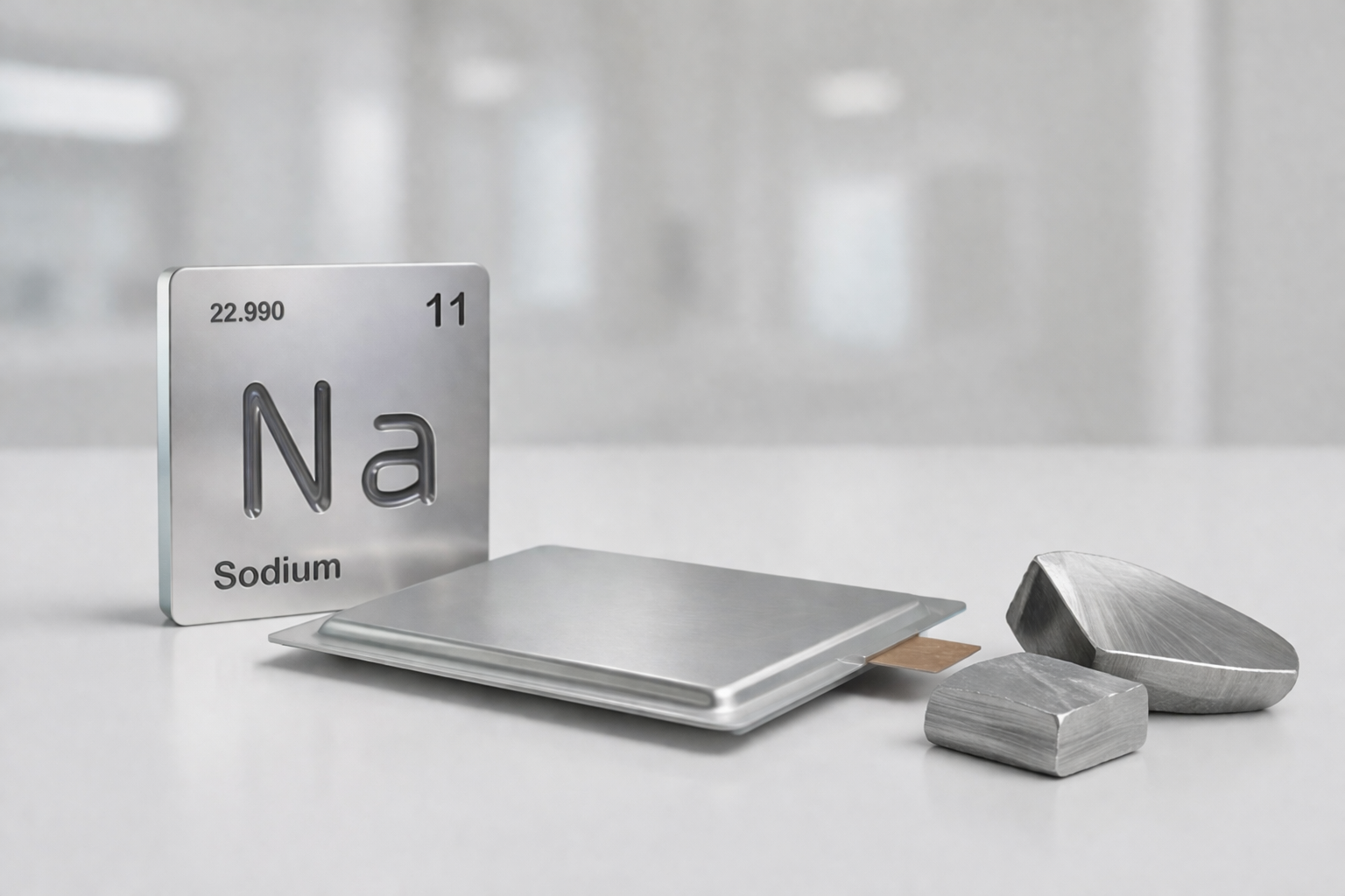Metallische Darstellung von Natriumobjekten